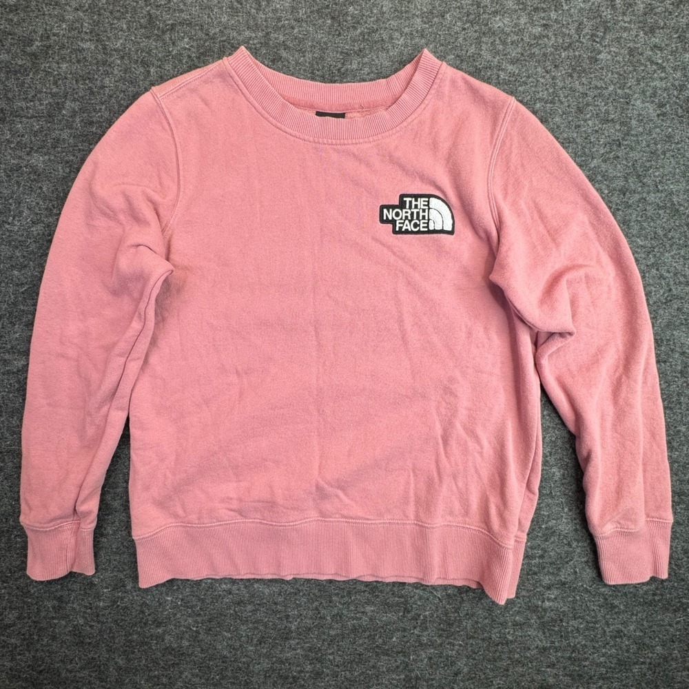 The North Face Sweatshirt Womens Small Pink Fleece Crew Neck NF0A4N7J